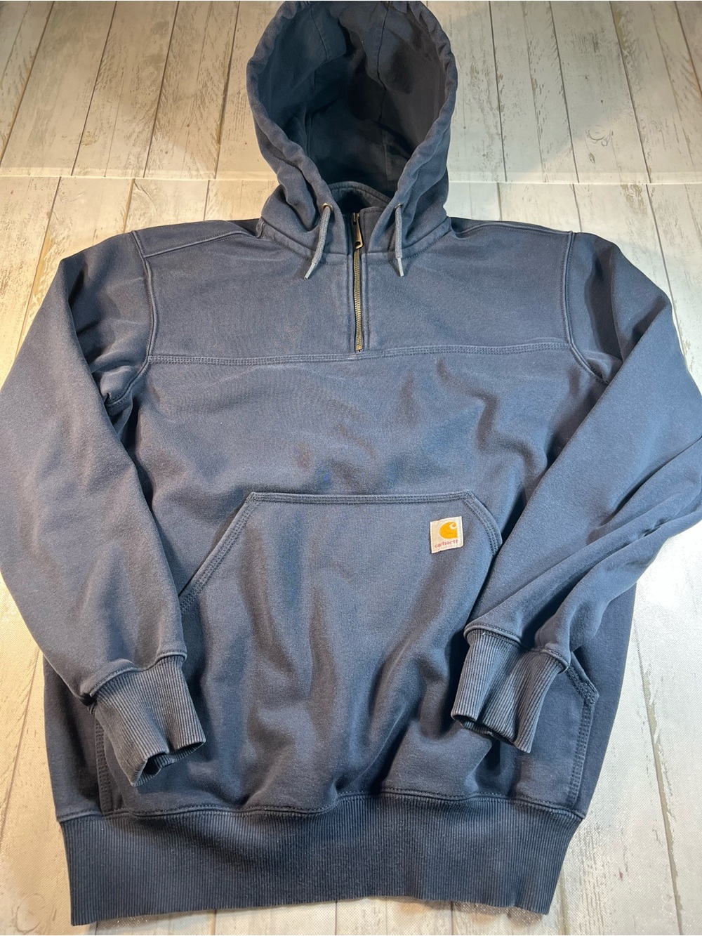 Carhartt Navy Blue Hooded Pullover